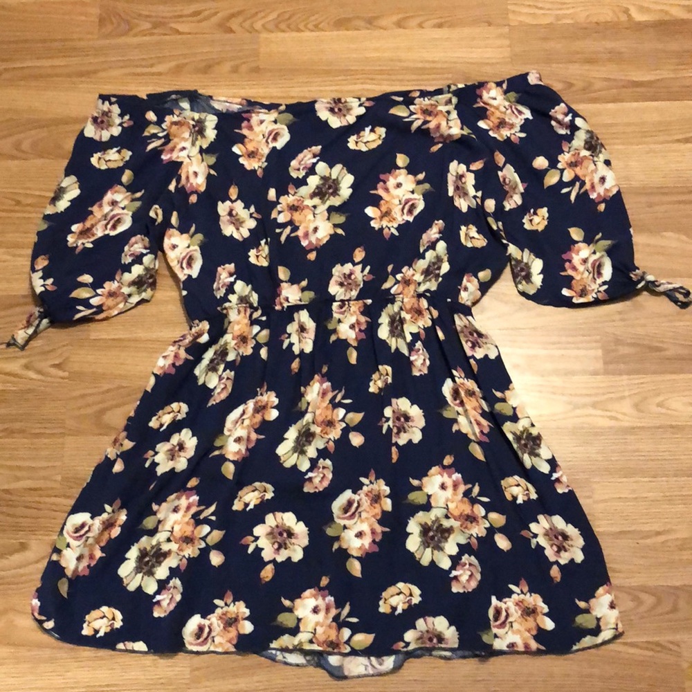 SOLD Charlotte Russe Floral Off-the-Shoulder Dress